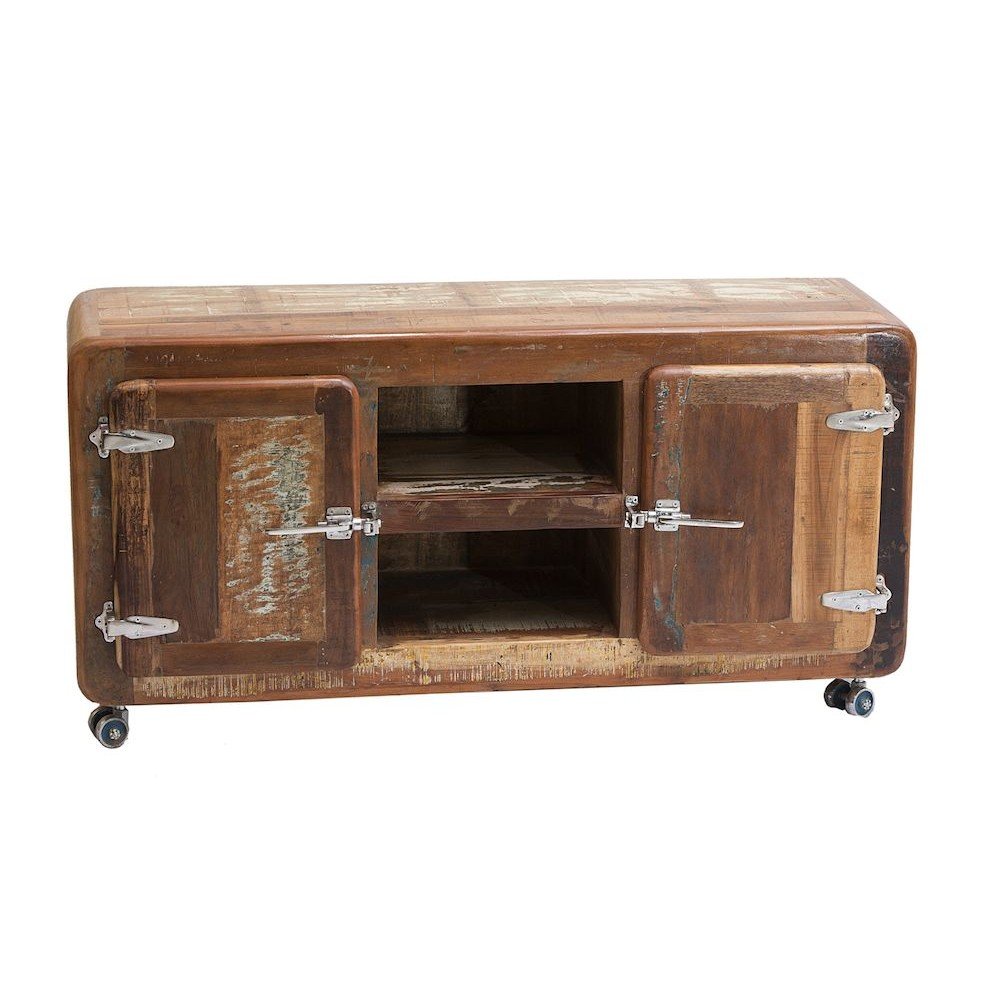 Fridge Recycled Wood Tv Unit Smithers Reclaimed Wood Furniture £1,550.00 Living Room Reclaimed Wood Iron product_features