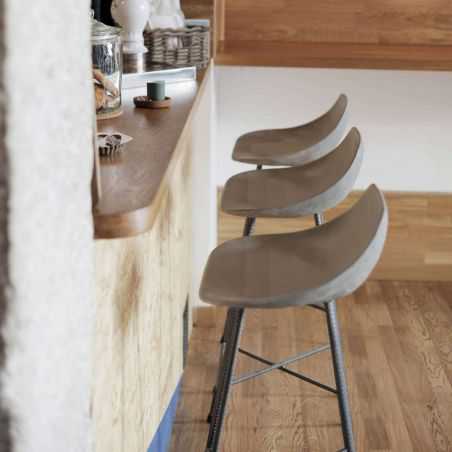 Concrete Bar Stools Hauteville Chair, Concrete Bar Stool
