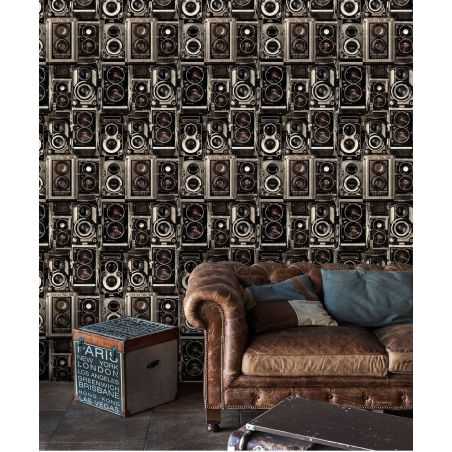 Camera Wallpaper Wallpaper Smithers of Stamford £195.00 Store UK, US, EU, AE,BE,CA,DK,FR,DE,IE,IT,MT,NL,NO,ES,SECamera Wallpa...