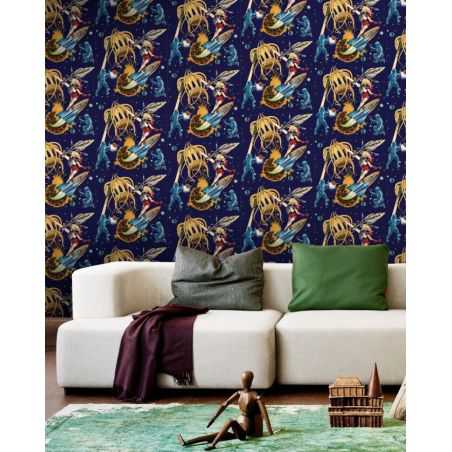 Space Retro Wallpaper Wallpaper Smithers of Stamford £195.00 Store UK, US, EU, AE,BE,CA,DK,FR,DE,IE,IT,MT,NL,NO,ES,SESpace Re...