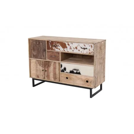 Reclaimed Wood Asymmetric Chest Smithers Cabinets & Sideboards £757.67 Living Room Reclaimed Wood Steel product_features