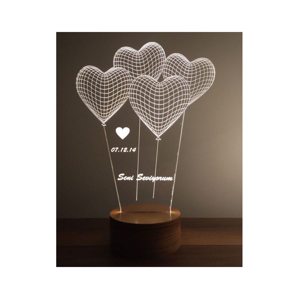 Personalised 3D Lamp – Baby Name or Logo Gift for New Arrivals, Nurseries  Gifts £189.00      product_features