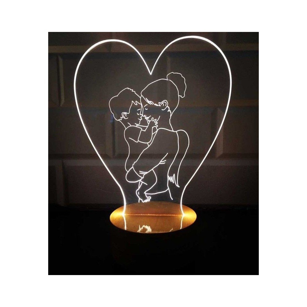 Personalised 3D Lamp – Baby Name or Logo Gift for New Arrivals, Nurseries  Gifts £189.00      product_features