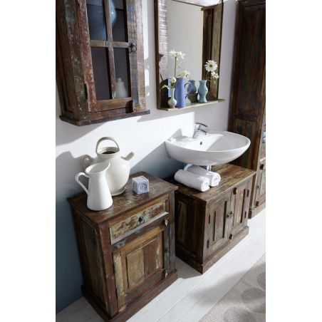 River Thames Reclaimed Wood Sink Vanity Recycled Wood Furniture Smithers of Stamford £624.00 Store UK, US, EU, AE,BE,CA,DK,FR...