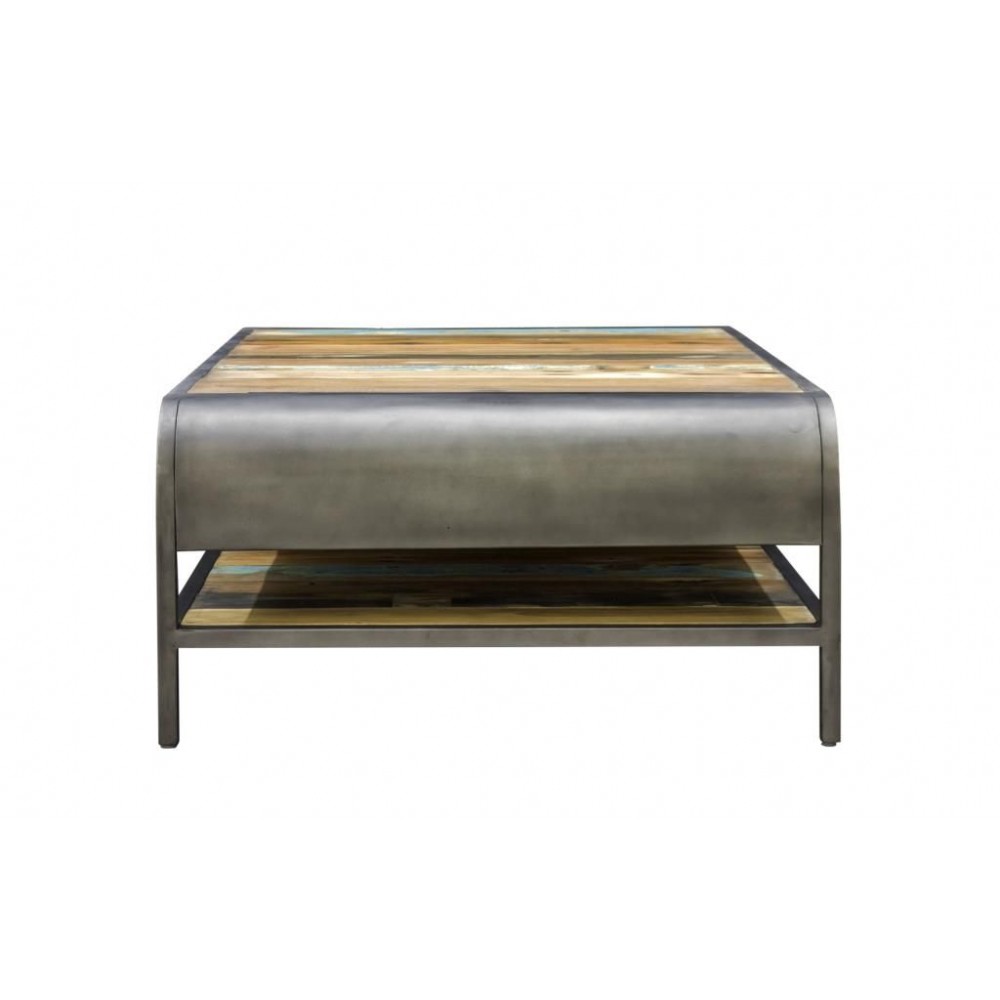 Industrial Reclaimed Coffee Table Smithers Reclaimed Wood Furniture £687.00 Living Room Reclaimed Boat Wood Recycled Steel pr...