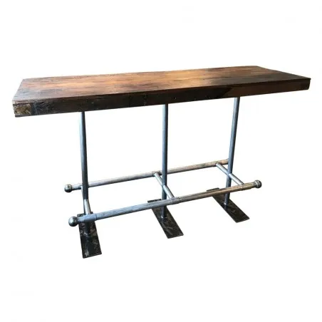 Reclaimed Wood Industrial Bar Dining Table Smithers Industrial Furniture &pound;1,238.00 Bar Reclaimed Wood Iron product_features