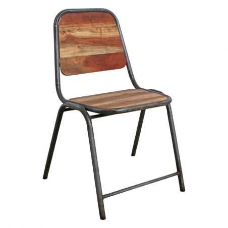 Loft Industrial Dining Chair Recycled Wood Furniture Smithers of Stamford £175.00 Store UK, US, EU, AE,BE,CA,DK,FR,DE,IE,IT,M...