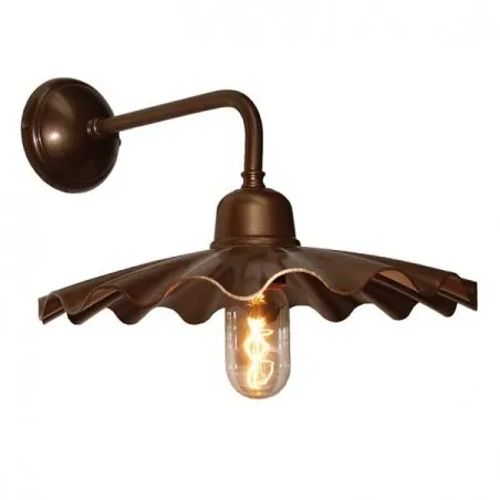 Antiqued Industrial Wall Light Smithers Archives £223.00 All Rooms Spun Brass product_features