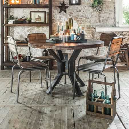 Factory Reclaimed Wood Dining Table Dining Tables Smithers of Stamford £1,050.00 Store UK, US, EU, AE,BE,CA,DK,FR,DE,IE,IT,MT...