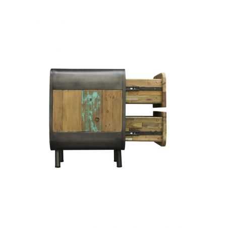 New York Bedside Table Recycled Wood Furniture Smithers of Stamford £664.00 Store UK, US, EU, AE,BE,CA,DK,FR,DE,IE,IT,MT,NL,N...