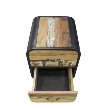 New York Bedside Table Recycled Wood Furniture Smithers of Stamford £664.00 Store UK, US, EU, AE,BE,CA,DK,FR,DE,IE,IT,MT,NL,N...