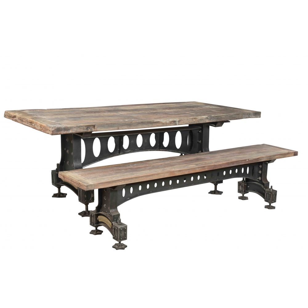 Officers Mess Vintage Industrial Dining Table