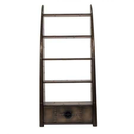 Spitfire / Silver Brass Bookcase Aviation Furniture Smithers of Stamford £2,700.00 Store UK, US, EU, AE,BE,CA,DK,FR,DE,IE,IT,...