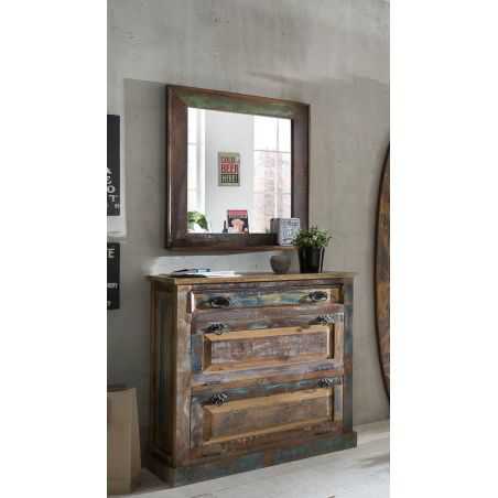 River Thames Reclaimed Wood Mirror Recycled Wood Furniture Smithers of Stamford £425.00 Store UK, US, EU, AE,BE,CA,DK,FR,DE,I...