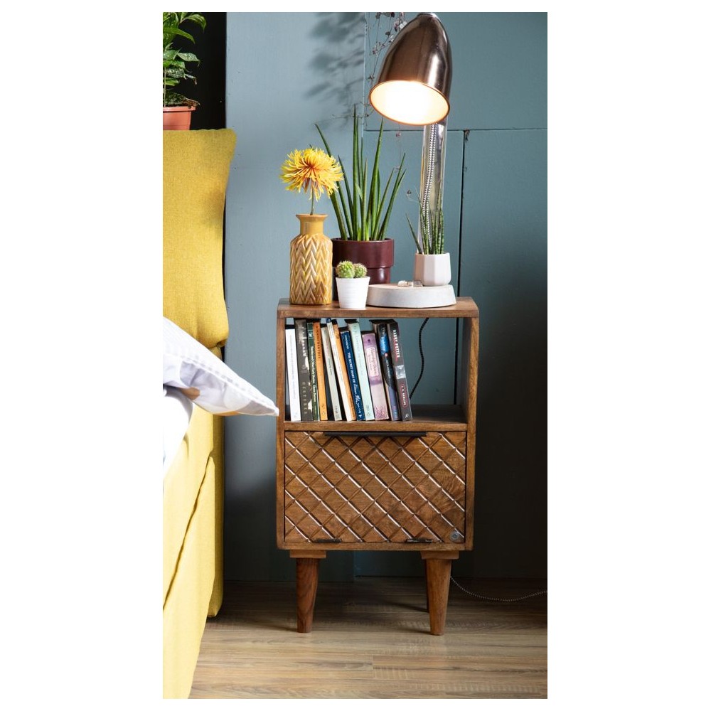Tom Tailor Bedside Cabinet Smithers Retro Furniture £527.00 Bedroom Mango Wood product_features