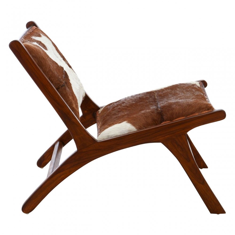 Goats Hide Bedroom Chair Smithers Vintage Furniture £549.00 All Rooms Teak Wood product_features