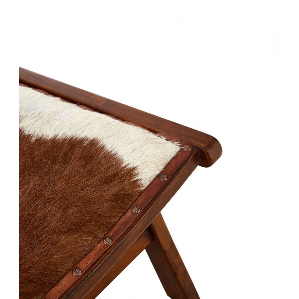 Goats Hide Bedroom Chair Smithers Vintage Furniture £549.00 All Rooms Teak Wood product_features