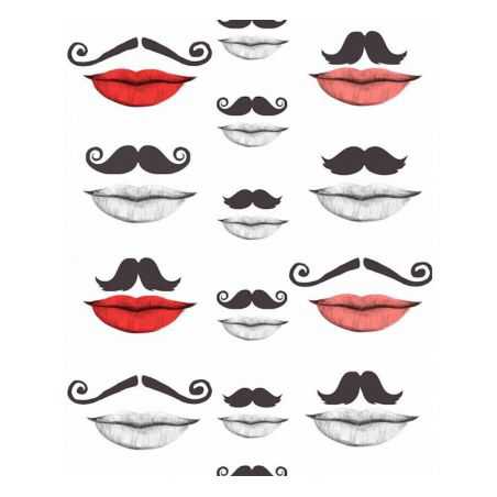 Moustache Wallpaper Wallpaper Smithers of Stamford £212.00 Store UK, US, EU, AE,BE,CA,DK,FR,DE,IE,IT,MT,NL,NO,ES,SE