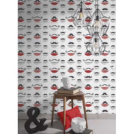 Moustache Wallpaper Wallpaper Smithers of Stamford £195.00 Store UK, US, EU, AE,BE,CA,DK,FR,DE,IE,IT,MT,NL,NO,ES,SEMoustache ...