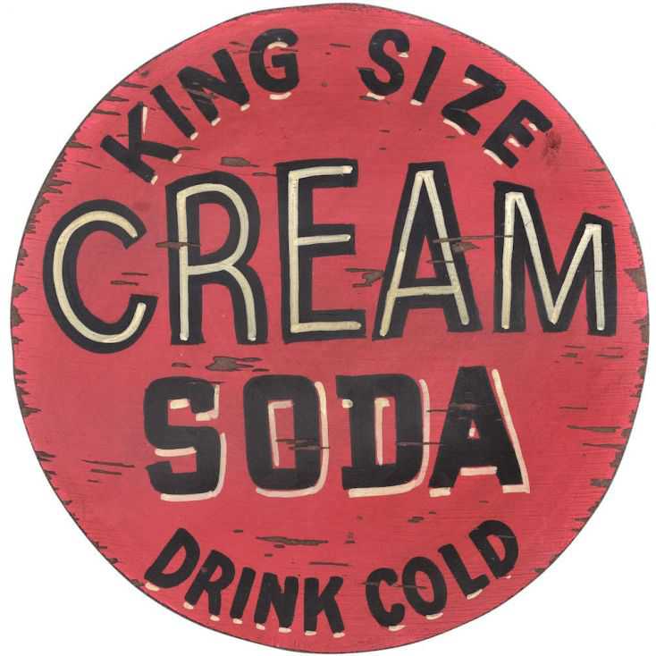 Cream Soda Sign Wall Art Smithers of Stamford £43.75 Store UK, US, EU, AE,BE,CA,DK,FR,DE,IE,IT,MT,NL,NO,ES,SE