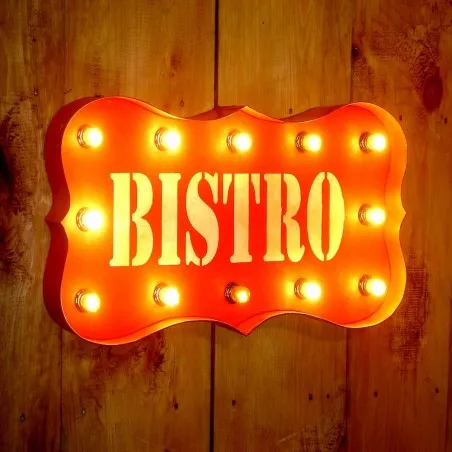 Bistro Bulb Light Sign Smithers Lighting £183.00      product_features