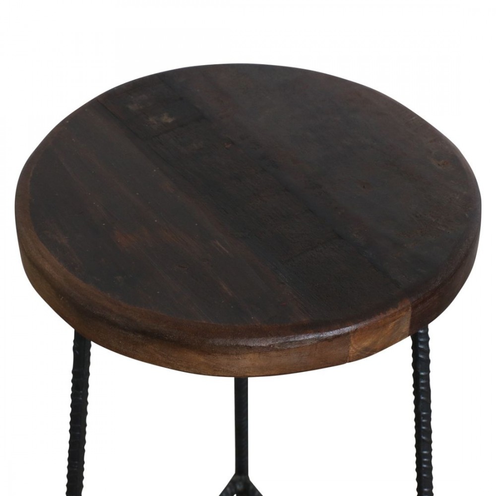 Factory Bar Stool Smithers Industrial Furniture £172.00 Reclaimed Boat Wood Rebar product_features