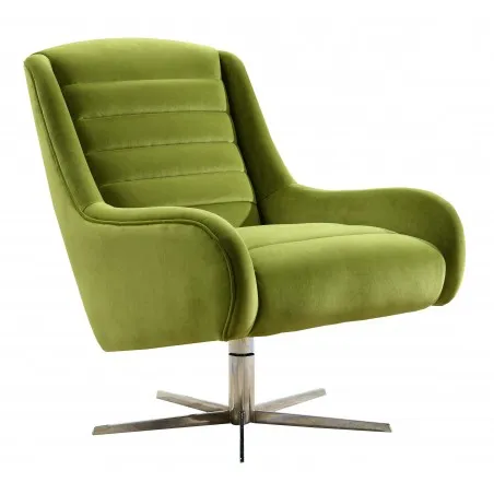 Vanhoose Swivel Green Velvet Armchair Archives £959.00 Stainless Steel product_features