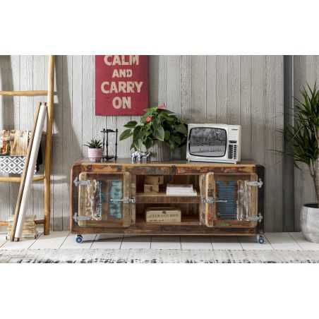 Fridge Recycled Wood Tv Unit Recycled Wood Furniture Smithers of Stamford £1,625.00 Store UK, US, EU, AE,BE,CA,DK,FR,DE,IE,IT...