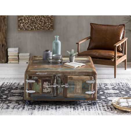 Fridge Reclaimed Storage Coffee Table Recycled Wood Furniture Smithers of Stamford £1,051.25 Store UK, US, EU, AE,BE,CA,DK,FR...