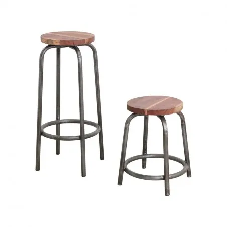 Iron Bar Stool Dining Room £197.00 Acacia Iron product_features