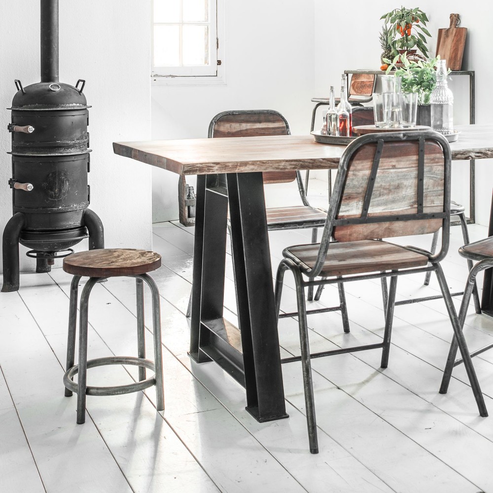 Iron Bar Stool Dining Room £197.00 Acacia Iron product_features