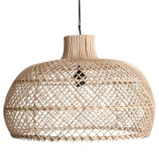 Scandinavian Rattan Pendant Light | Bird Perch Design with Warm Glow main image 0