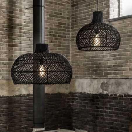 Black Rattan Pendant Ceiling Light Lighting £199.00 Store UK, US, EU, AE,BE,CA,DK,FR,DE,IE,IT,MT,NL,NO,ES,SEBlack Rattan Pen...