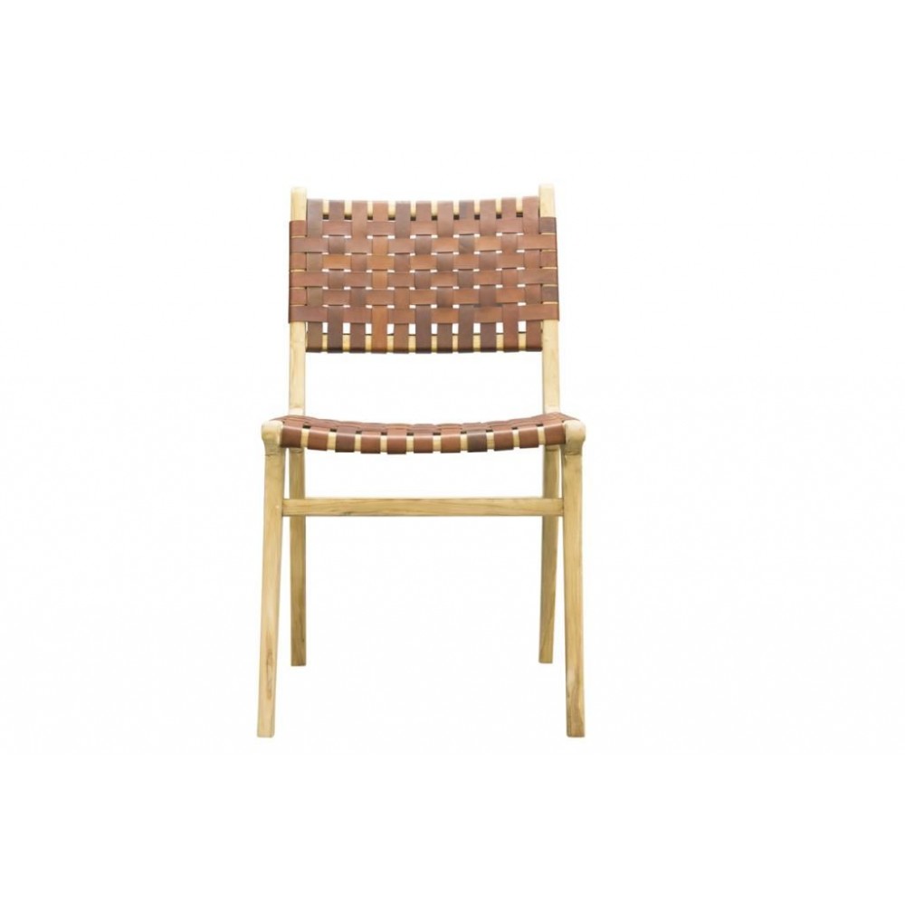 Woven White Leather Bedroom Chair Chairs £220.00 Dining Room Mango Wood product_features