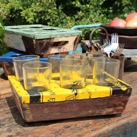 Reclaimed Serving Drinks Tray Tableware Smithers of Stamford £ 52.00 Store UK, US, EU, AE,BE,CA,DK,FR,DE,IE,IT,MT,NL,NO,ES,SE