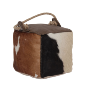 cowhide doorstop