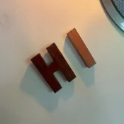 alt=" letter I wood"