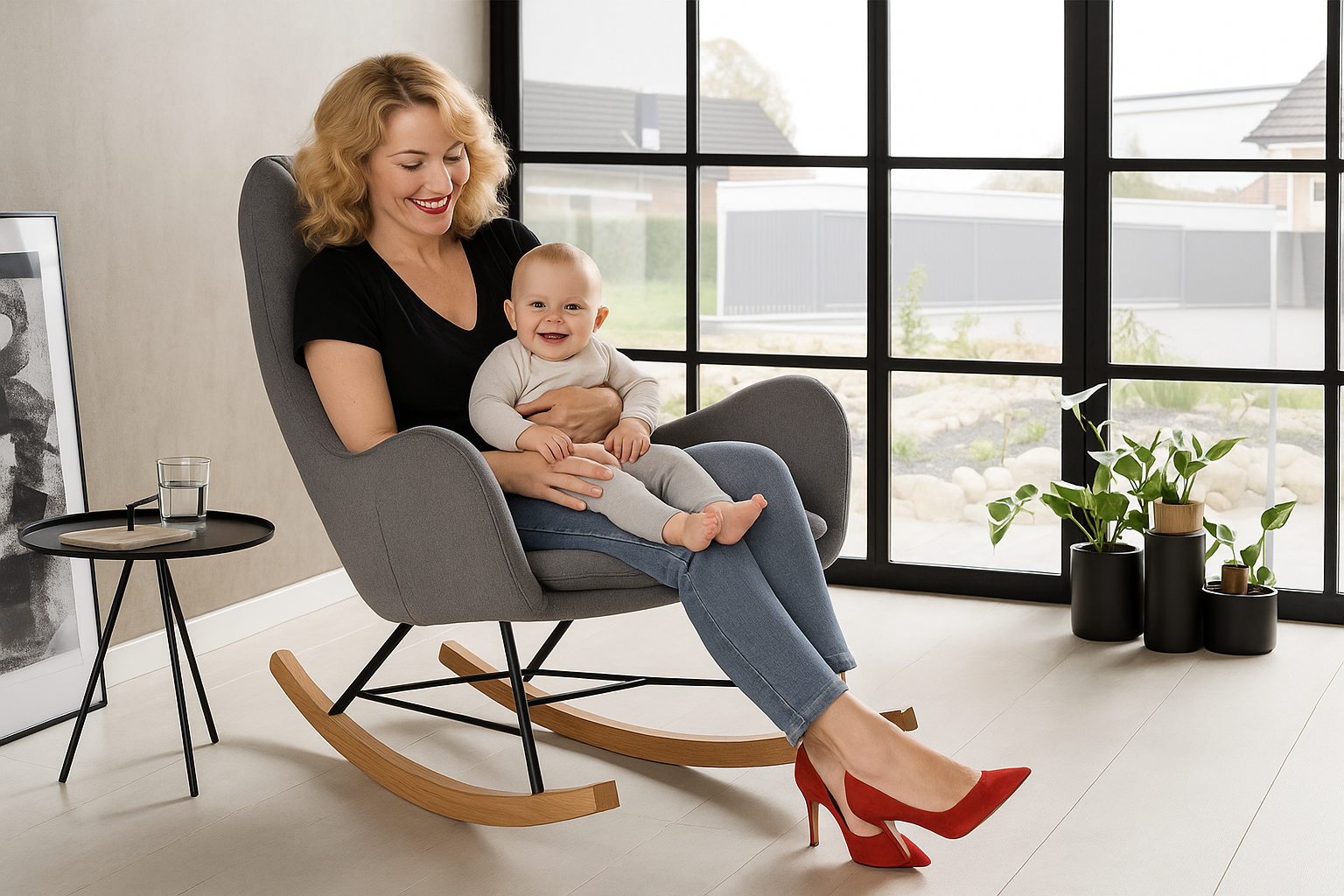 alt="nursery chair for breastfeeding“