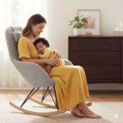 alt="nursery chair for breastfeeding"