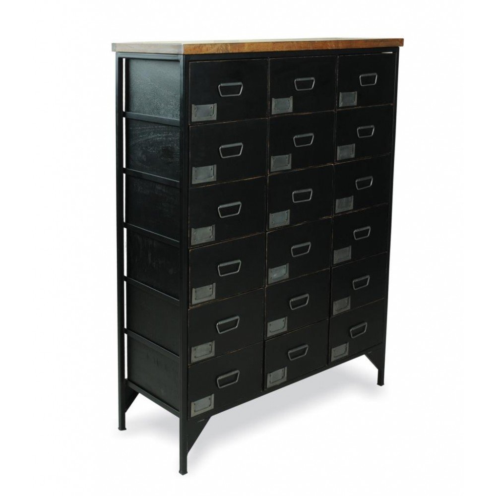 alt="apothecary black solid wood natural office storage and bathroom lounge, Apothecary cabinets and drawer chests Smithers of London – Handmade in the UK"