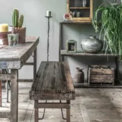 alt=“folding wooden bench made from the best reclaimed wood”