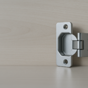alt="Bespoke flush furniture door hinges"