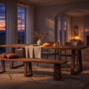 bespoke furniture headboard with integrated shelves