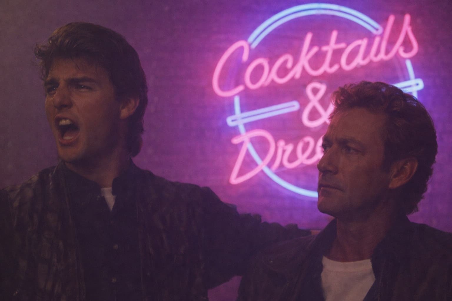 alt=" cocktails and dreams neon sign"