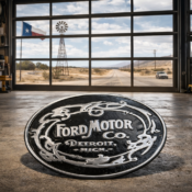 small room gaming desk decorated with neon signs