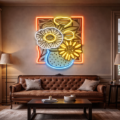 neon signs improving mood lighting for gaming sessions