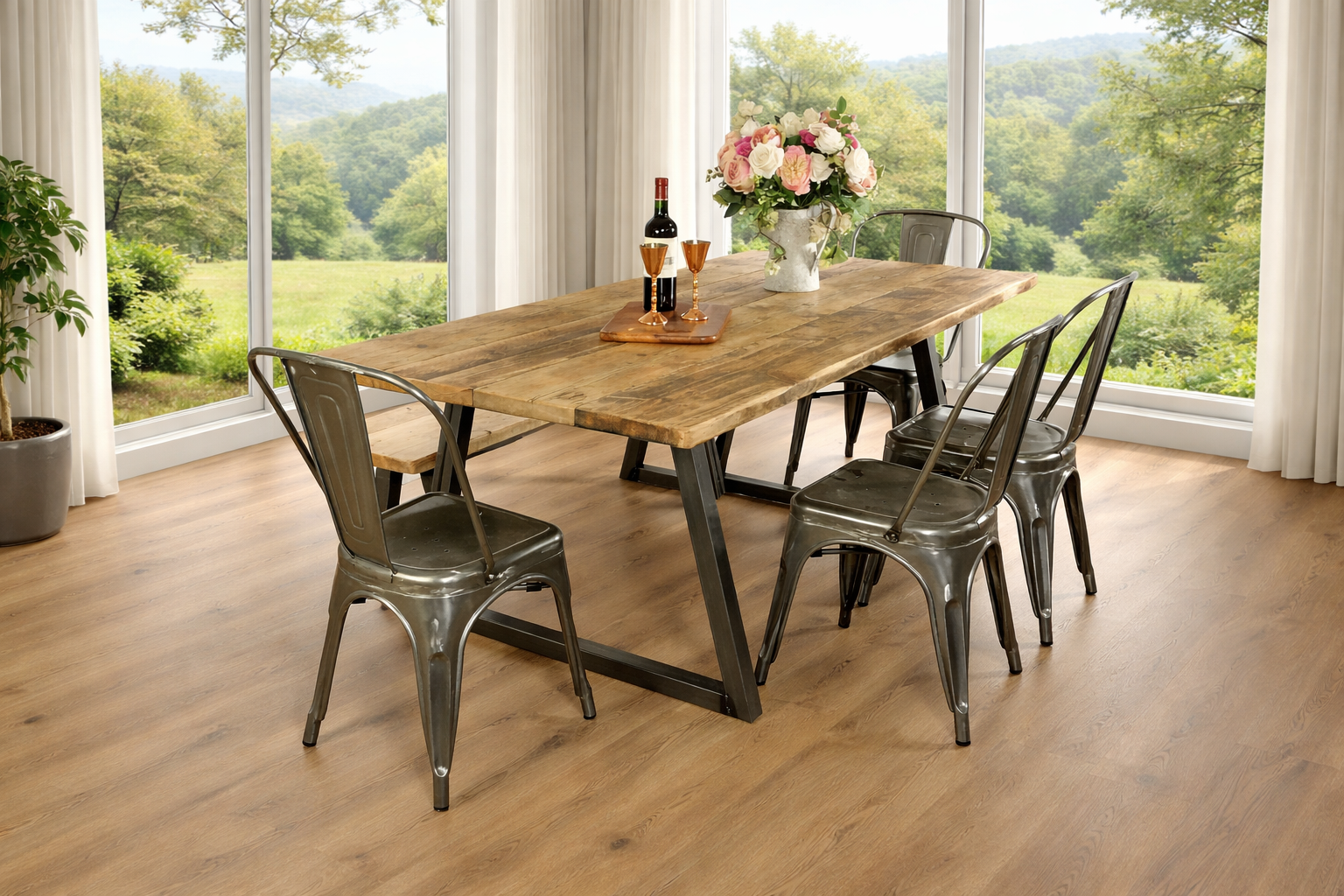 restoring old dining table into upcycled dining furniture