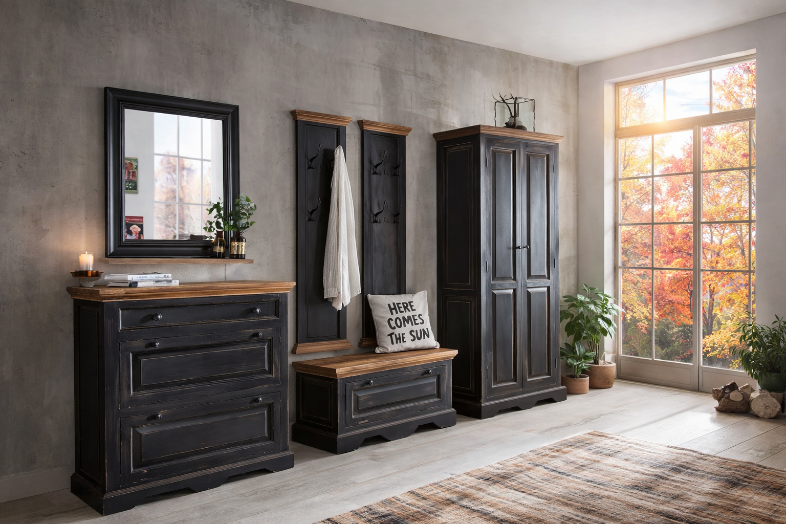 bedroom headboard made from reclaimed furniture wood