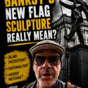 What Does Banksy’s New Flag Sculpture Really Mean?