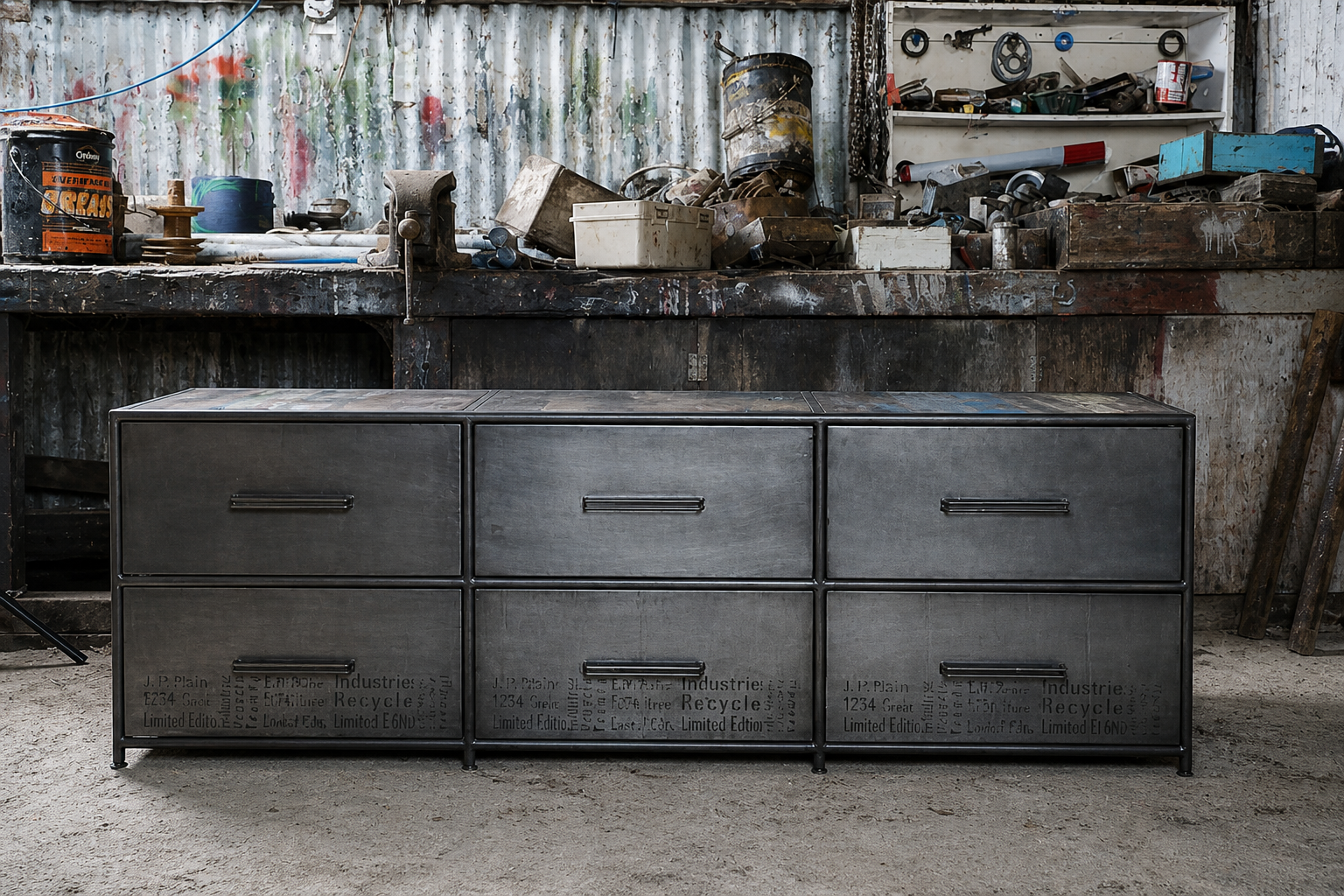 alt="stainless Steel bespoke furniture"